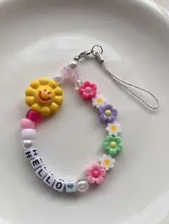 ビーズストラップ ビーズキーホルダー ハンドメイド