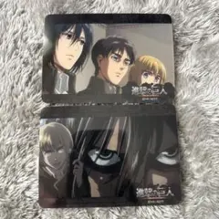 進撃の巨人 エレン ミカサ アルミン トレーディングカード