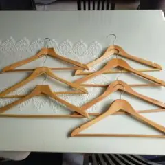 木製ハンガー 7本セット