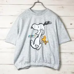PEANUTS×frank stone　半袖Tシャツ　ロゴタグ　グレー　85　Sのサムネイル