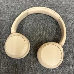SONY ワイヤレスヘッドホン ベージュ - メルカリ