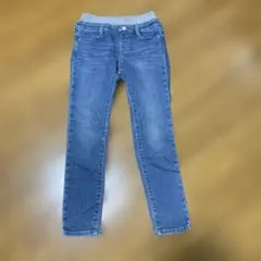 女子ウエストゴム デニムパンツ 長ズボンしまむら