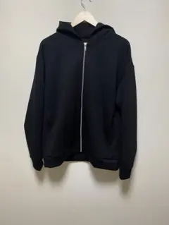 GU パフスウェットフルジップパーカ ブラック XL