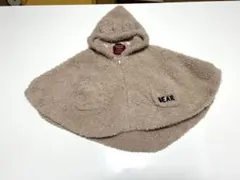 ジェラートピケ　ベビー用くまさんポンチョ