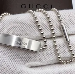 ✨箱付き✨GUCCI グッチ ロゴプレート ボールチェーン チョーカー