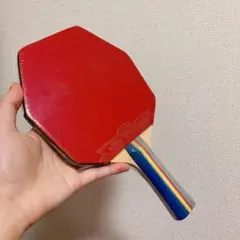 卓球　ラケット　六角形　インナーカーボン　両面　裏ソフト　ラバー　シェーク　FL