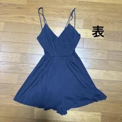 ミニワンピ（キュロット） ネイビー Lサイズ