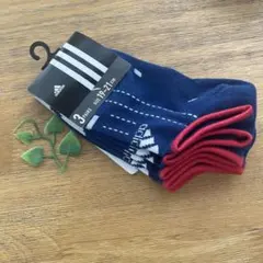 新品　adidas キッズ靴下 3足セット 19-21cm