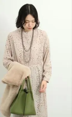 （新品）サマンサモスモスブルー　花柄シャツワンピース