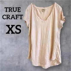 希少✨TRUE CRAFT 【XS】半袖　Tシャツ　ピンク　トップス　海外古着