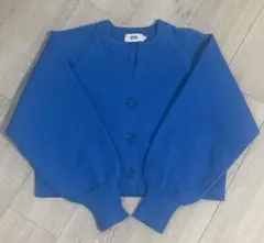 AZUL by MOUSSY ブルー ニットカーディガン