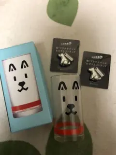 【非売品】ソフトバンク お父さん犬 グラス＆ストラップセット