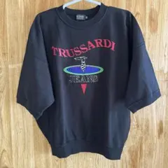 トラサルディ　TRUSSARDI 　スウェットTシャツ 半袖　刺繍　美品のサムネイル