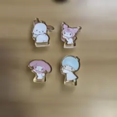 サンリオキャラクターズ 直立!アクリルマスコット ポチャッコ他4個セット