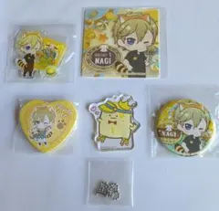 IDOLiSH7 アイナナ　六弥ナギ 缶バッジ　アクリルキーホールダー