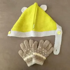 ベビー ニット帽＆手袋セット