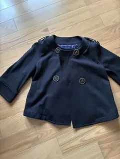 TOMMY HILFIGER ブラック ノーカラージャケット M