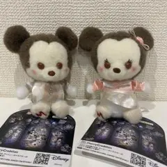 ミッキー＆フレンズ ステンドグラスホラーナイト ミルキーボア マスコット 2点