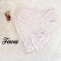 Feroux フラワープリント フレアスカート 新品未使用品　オンワード樫山