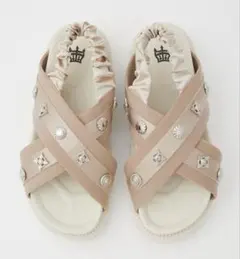 未使用　ロデオクラウンズ　RODEO CROWNS サンダル　ホワイト　L