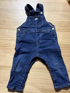 デニムオーバーオール ダークブルー