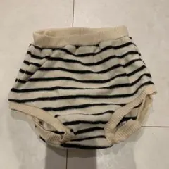 B.A.O. ベビー ボトムス 3ヶ月 アイボリー/ブラックストライプ