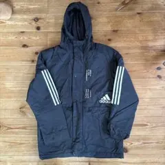 adidas フード付きベンチコート 黒