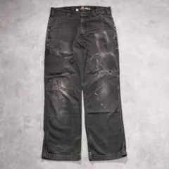 カーハート W32 ダックパンツ ペインターパンツ 古着 グレー 22010のサムネイル