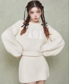 Darich キルティングロゴニットセットアップ