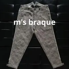 【希少】m's braque エムズブラック 総柄 ジャガード 系　パンツのサムネイル