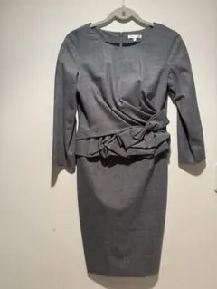 PAULE KA グレー ラップデザイン ワンピース 38