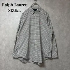 Ralph Lauren ラルフローレン ギンガムチェック 長袖 シャツ L