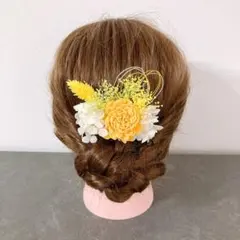 髪飾り　成人式　前撮り　結婚式　ヘッドドレス　ドライフラワー　袴　謝恩会