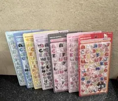 【国内正規品】サンリオ　ボンボンドロップシール　アルファベット　新作　もじもじ