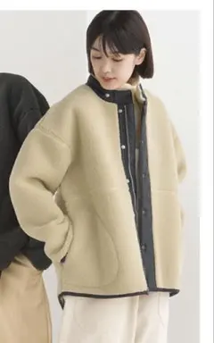 オムネス　ボンディングボアブルゾン　ジャケットM 新品未使用