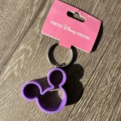 東京ディズニーリゾート ミッキー キーホルダー 紫