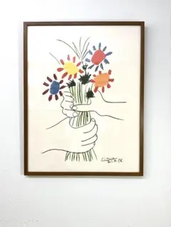 ⭐️新品未使用⭐️ピカソ「Le Bouquet」額装済み 百貨店美術品売場で