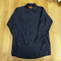 【未使用】RED KAP ワークシャツ ネイビー 長袖のサムネイル
