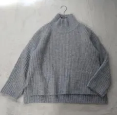 NOBLE ノーブル ハイネックニット　グレー