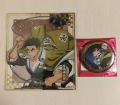 鬼滅の刃　アニプレックスオンラインくじ クリア色紙　カフェ　缶バッジ　悲鳴嶼行冥