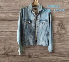 UNIQLO デニム ジャケット Gジャン ライトブルー メンズ L