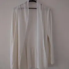 index 白カーディガン異素材切替羽織