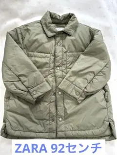 ZARA カーキ　グリーン ダウンコート ジャケット92センチ