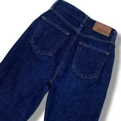 美品 moussy マウジー【MVS】フレア 日本製 24表記 濃紺 デニム