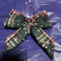 【新商品】ダイソー クリスマス ファブリック リボンオーナメント 新品未使用