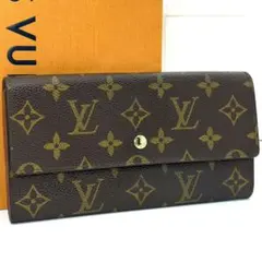 良品. ルイヴィトン モノグラム ポシェット ポルトモネ クレディ 財布 サラ