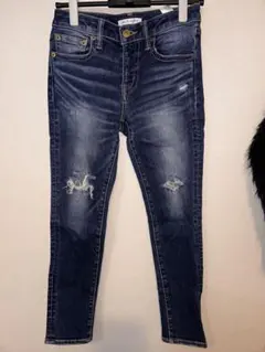 AZUL BY MOUSSY ダメージスキニージーンズ