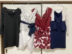 キャバドレス　ミニドレス　4点セット