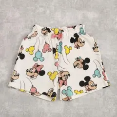 しまむら ディズニー ミッキー ミニー バルーン 総柄半ズボン【90cm】