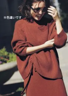 CADUNE　カデュネ　大草直子さん　コラボ　シャーリングニット　プルオーバーのサムネイル